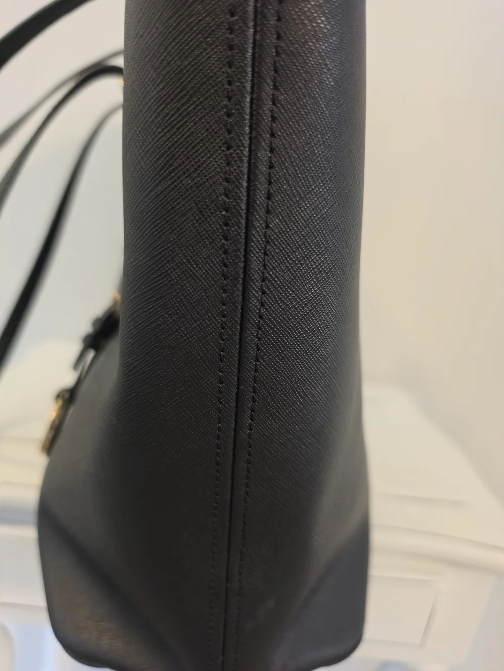 Michael Kors Black Leather Tote Bag Laptop